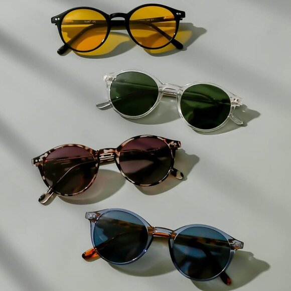 Small Round Sunglasses Women Men UV400 Polarized Classic Sunnies Stylish - Picture 6 of 8